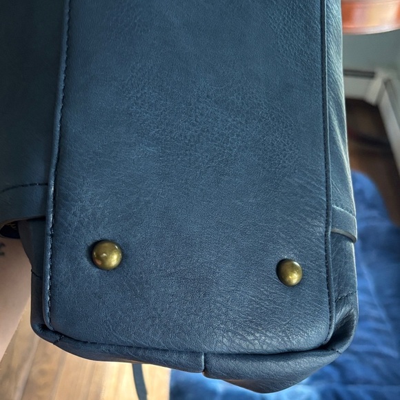 Ampère Davy Satchel in Soft Blue vegan Leather – NWOT - Picture 4 of 6